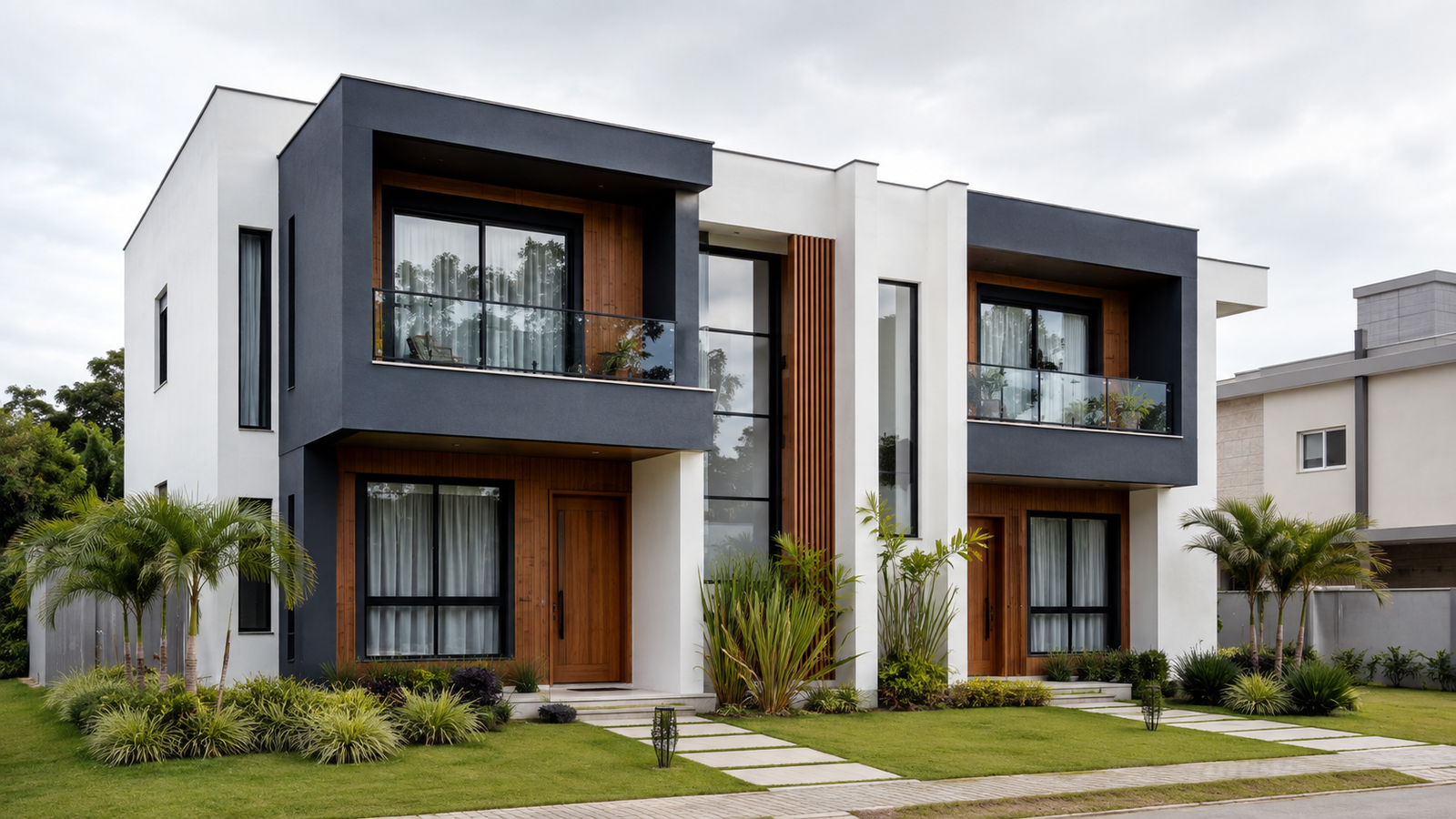 Imagem conceitual — Residencial geminado